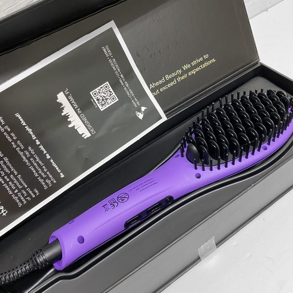 SA / Straight Ahead Straightener Ceramic Brush Platinum Collection
